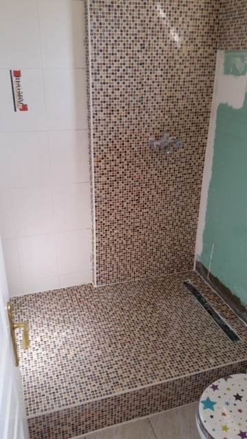 Septembre 2016 - Transformation d'une douche maçonnée en douche italienne. RSConstruction Sdbboetto8.jpg